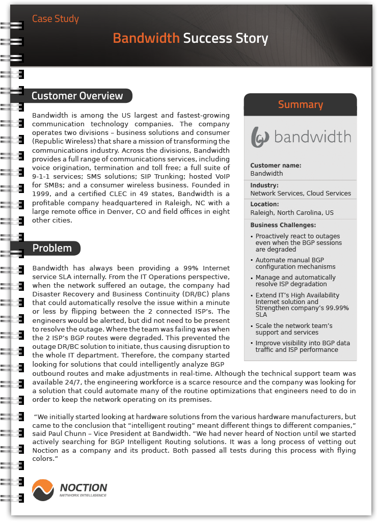 bandwidth case study