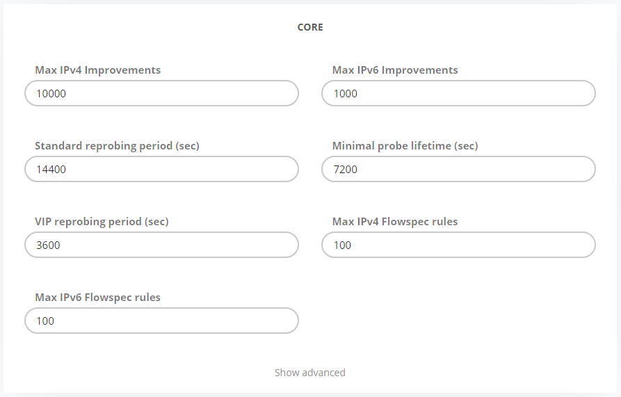 GMI Core Configuration