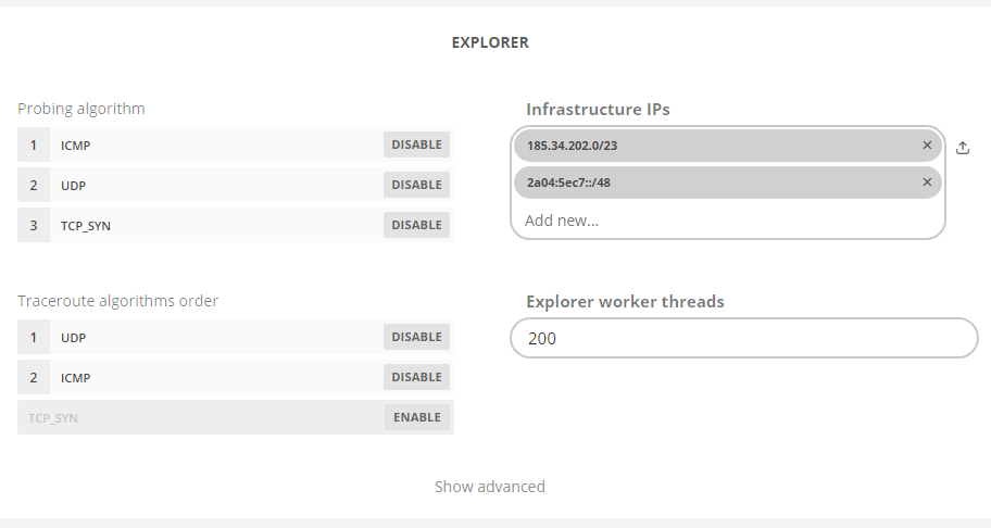 GMI Explorer Configuration