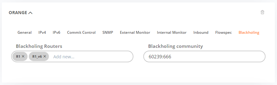 GMI Provider Blackholing