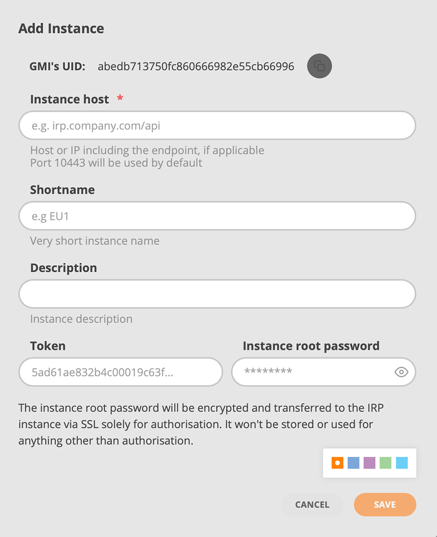 GMI Management Add Instance