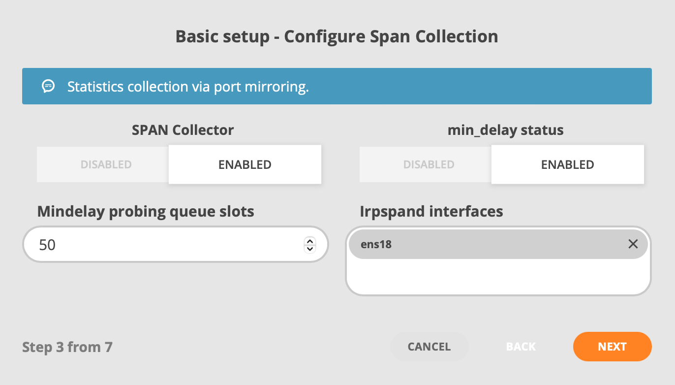 GMI Wizard Span Configuration