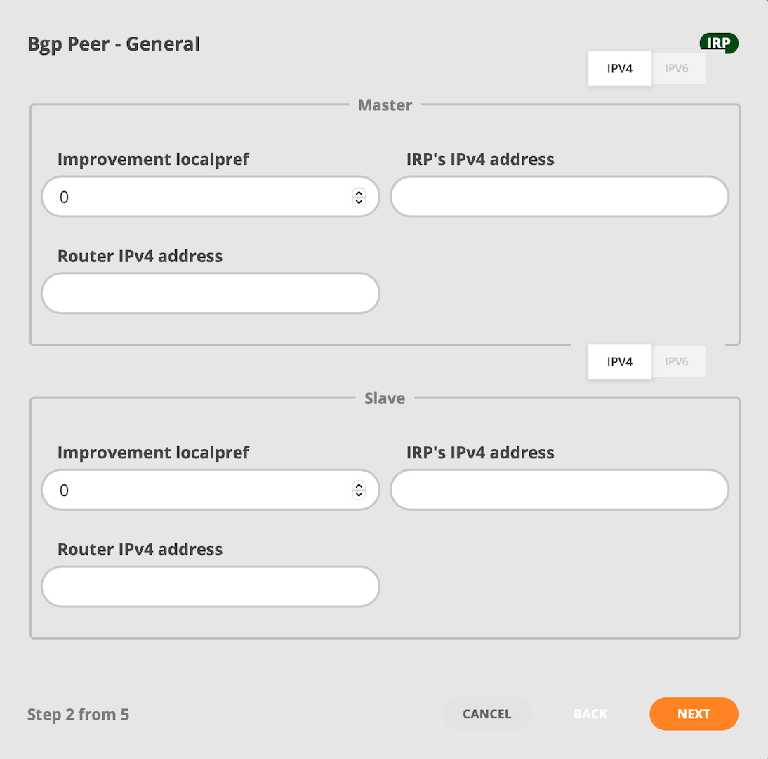 GMI Wizard Add Router IPv4 addresses