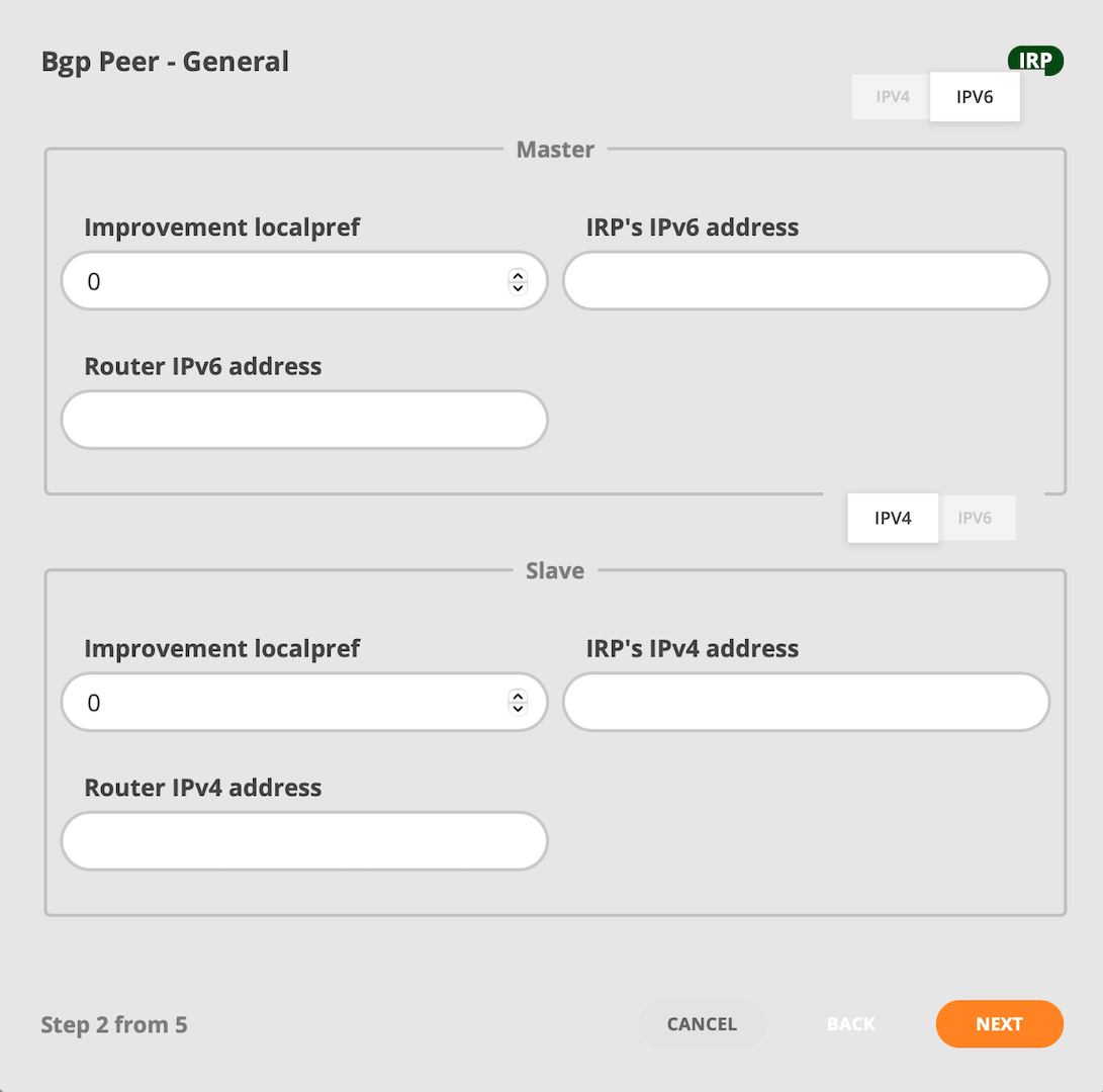 GMI Wizard Add Router IPv6 addresses