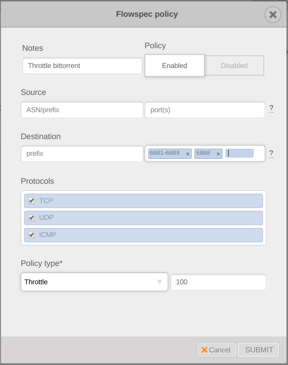 figure screenshots/flowspec-policy-window.png